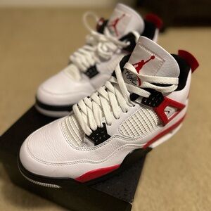 Air Jordan 4 Retro Red Cement Mens 9